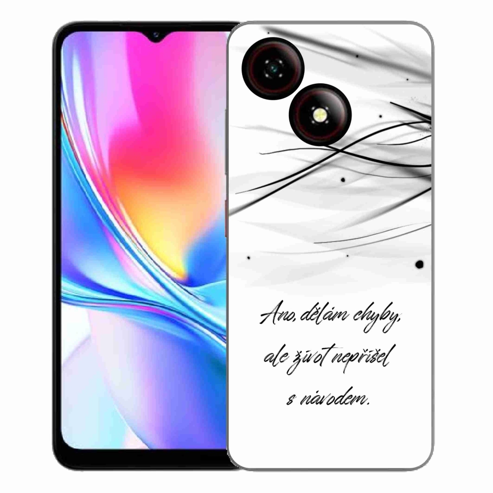 Gelový kryt mmCase na ZTE Blade A35E - citát bílé pozadí