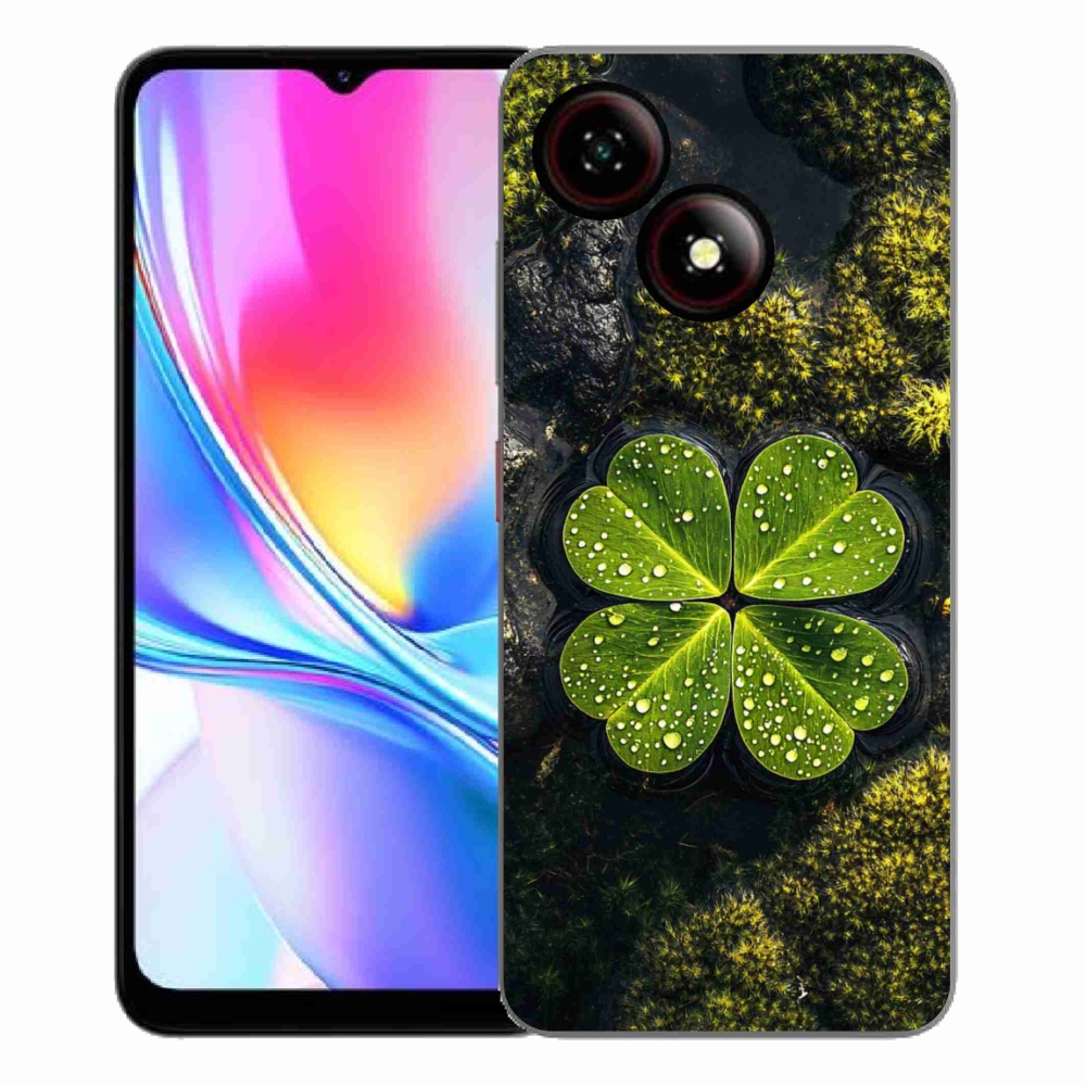 Gelový kryt mmCase na ZTE Blade A35E - čtyřlístek