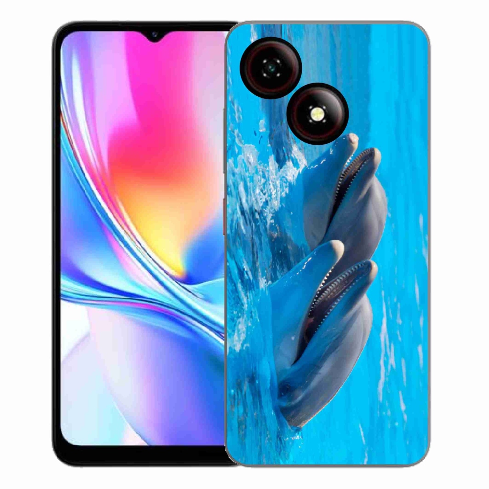 Gelový kryt mmCase na ZTE Blade A35E - delfíni