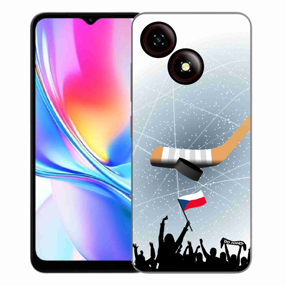 Gelový kryt mmCase na ZTE Blade A35E - fanoušci hokeje