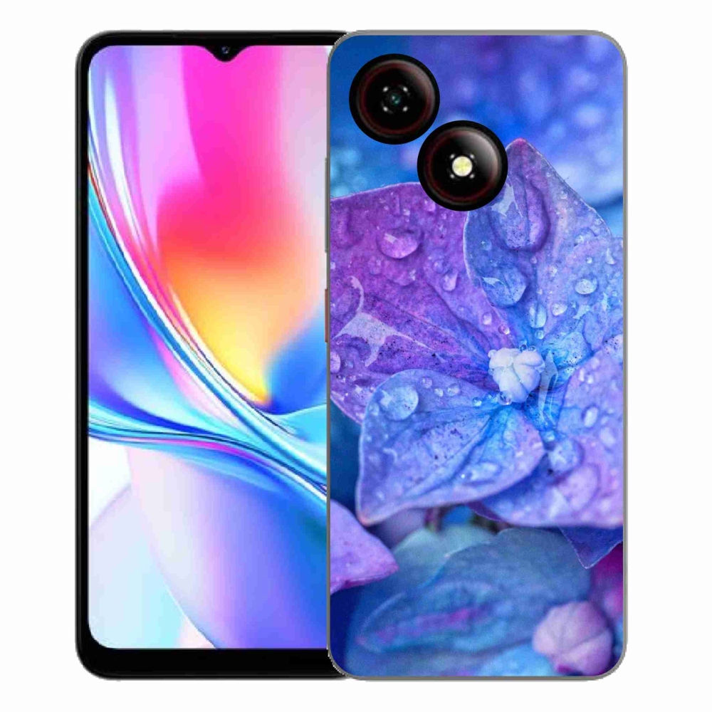 Gelový kryt mmCase na ZTE Blade A35E - fialový květ