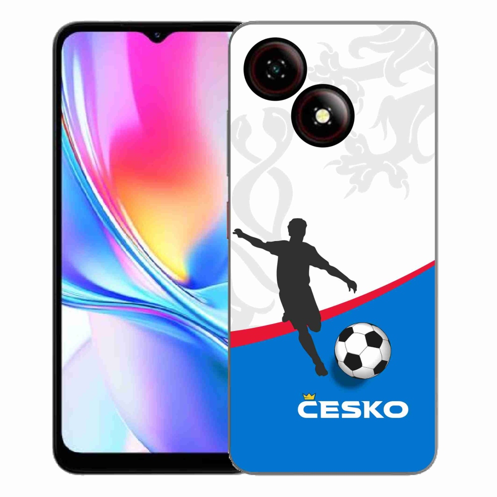 Gelový kryt mmCase na ZTE Blade A35E - fotbal Česko 1