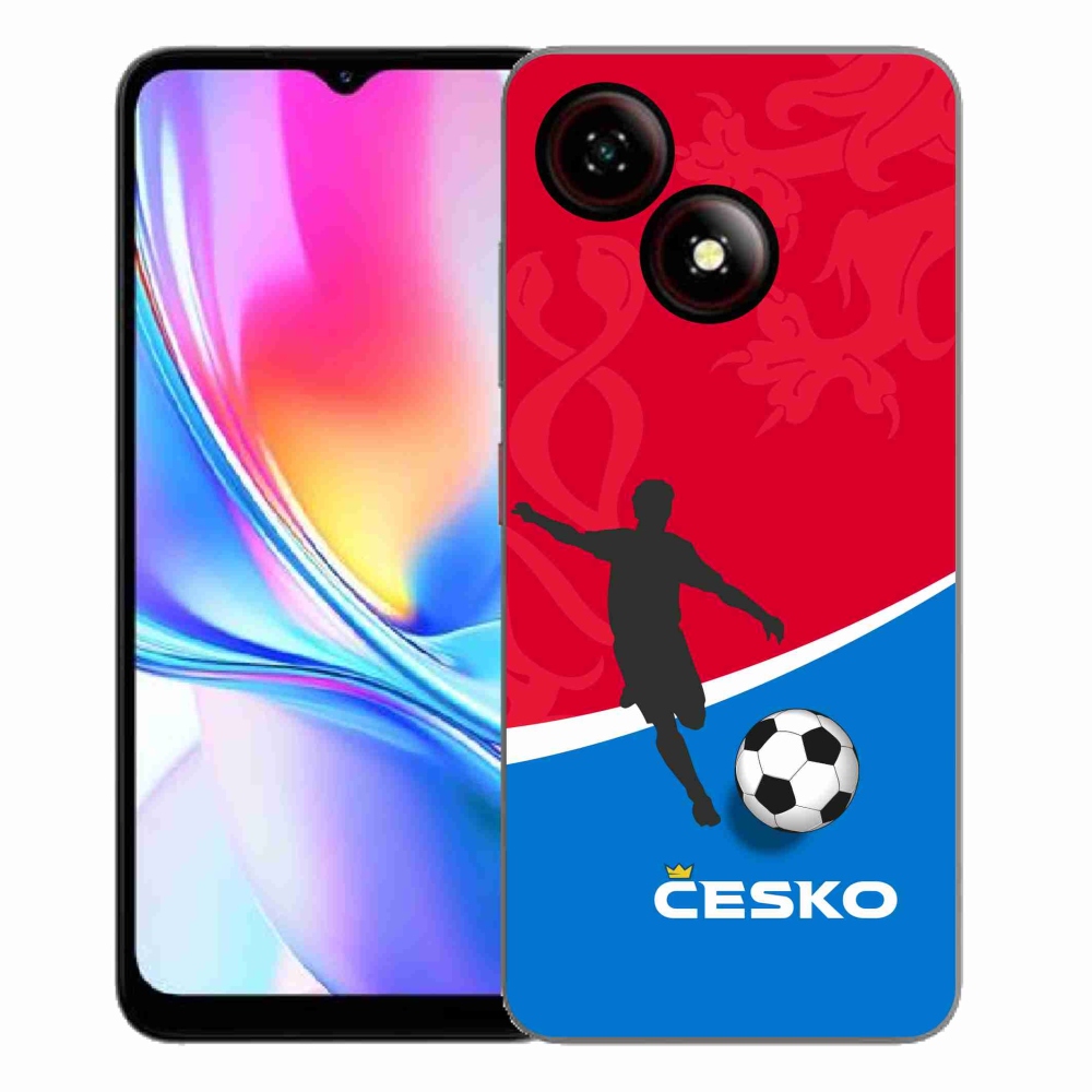 Gelový kryt mmCase na ZTE Blade A35E - fotbal Česko
