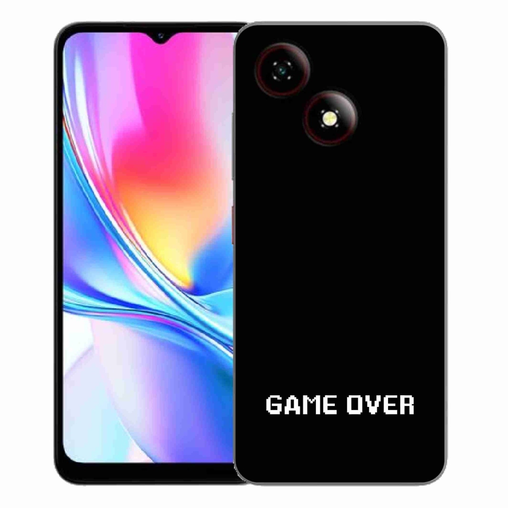 Gelový kryt mmCase na ZTE Blade A35E - game over černé pozadí