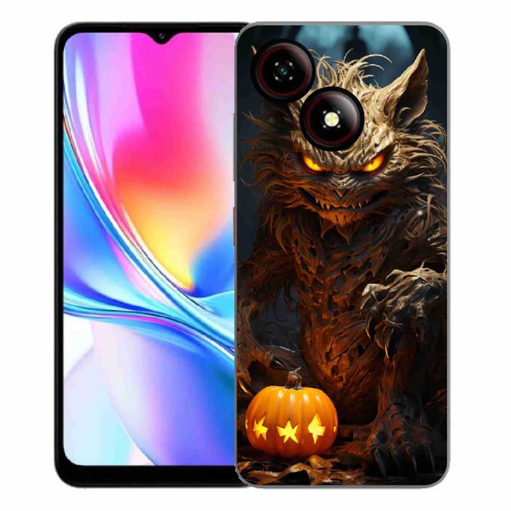 Gelový kryt mmCase na ZTE Blade A35E - halloweenská příšera