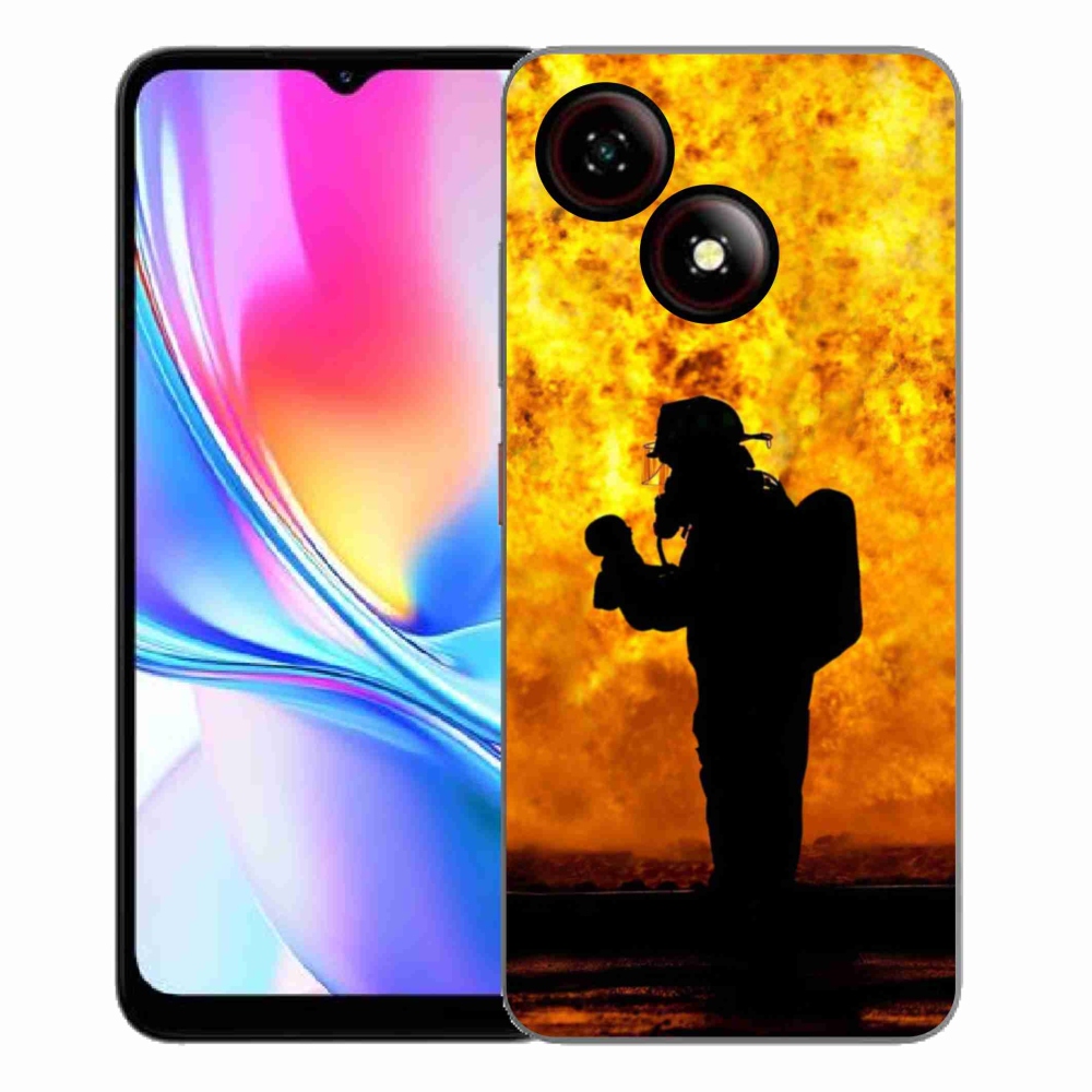 Gelový kryt mmCase na ZTE Blade A35E - hasič
