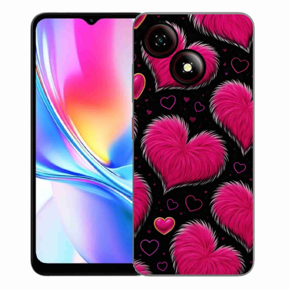 Gelový kryt mmCase na ZTE Blade A35E - hebká srdce