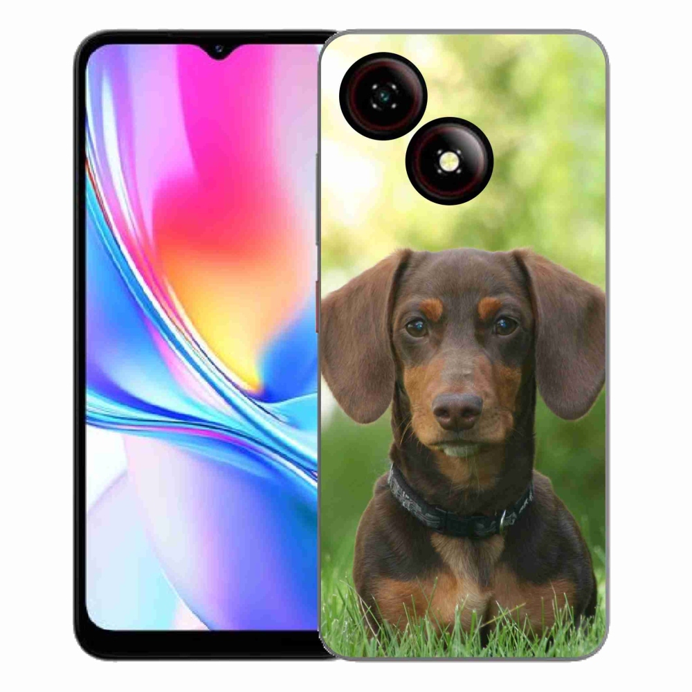 Gelový kryt mmCase na ZTE Blade A35E - hnědý jezevčík