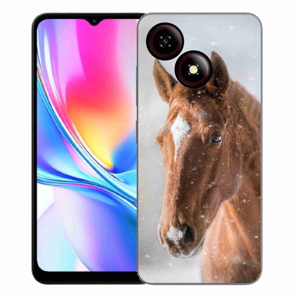 Gelový kryt mmCase na ZTE Blade A35E - hnědý kůň 2