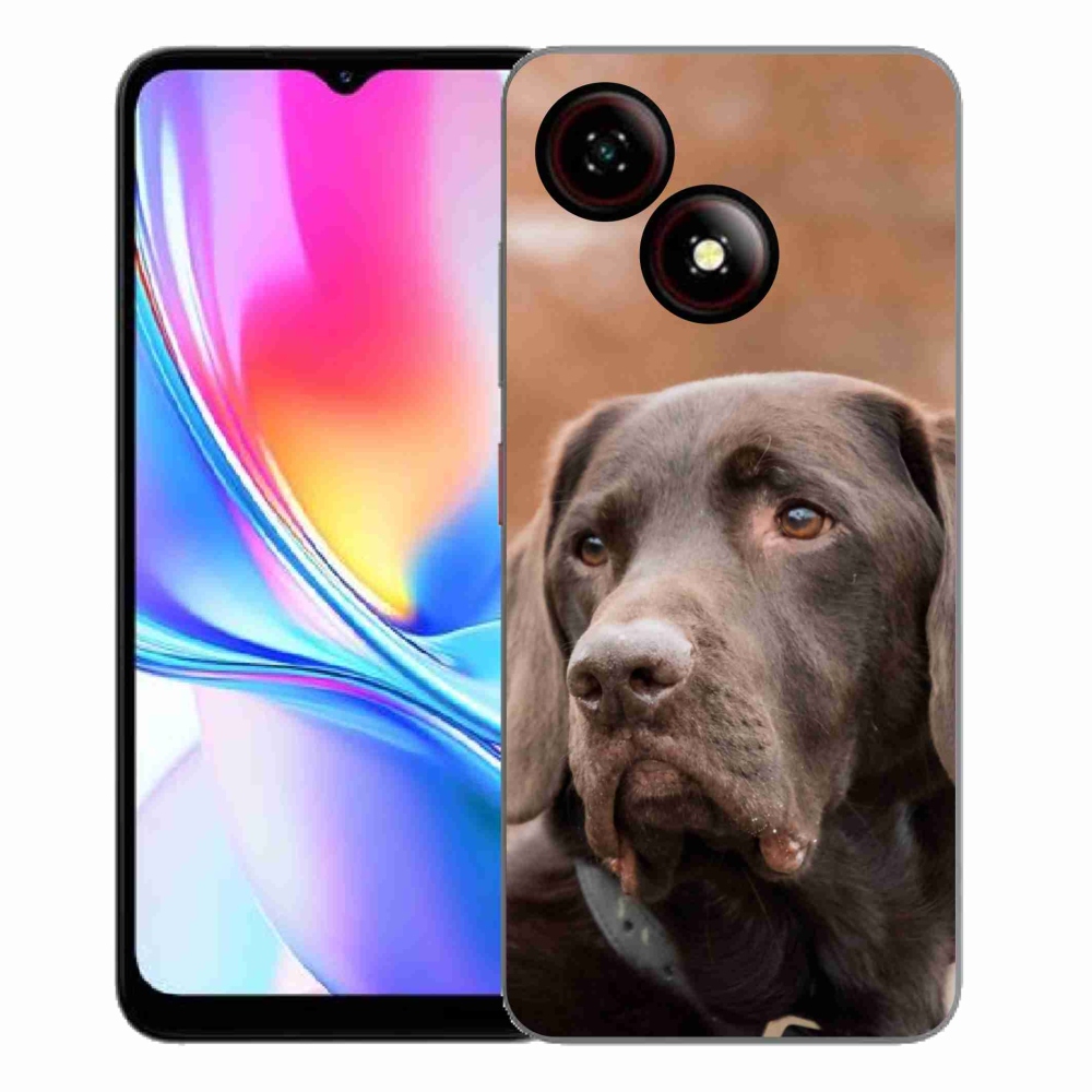 Gelový kryt mmCase na ZTE Blade A35E - hnědý labrador