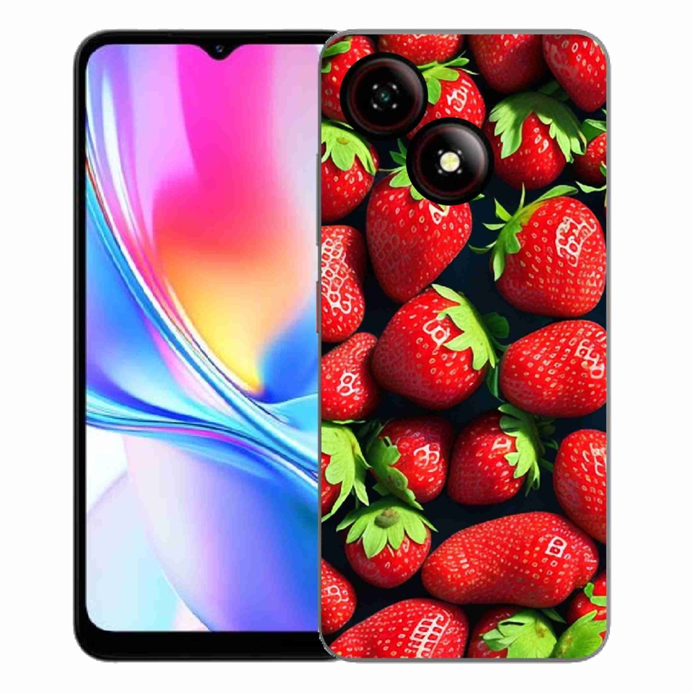 Gelový kryt mmCase na ZTE Blade A35E - jahody