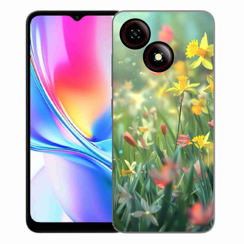 Gelový kryt mmCase na ZTE Blade A35E - jarní květy