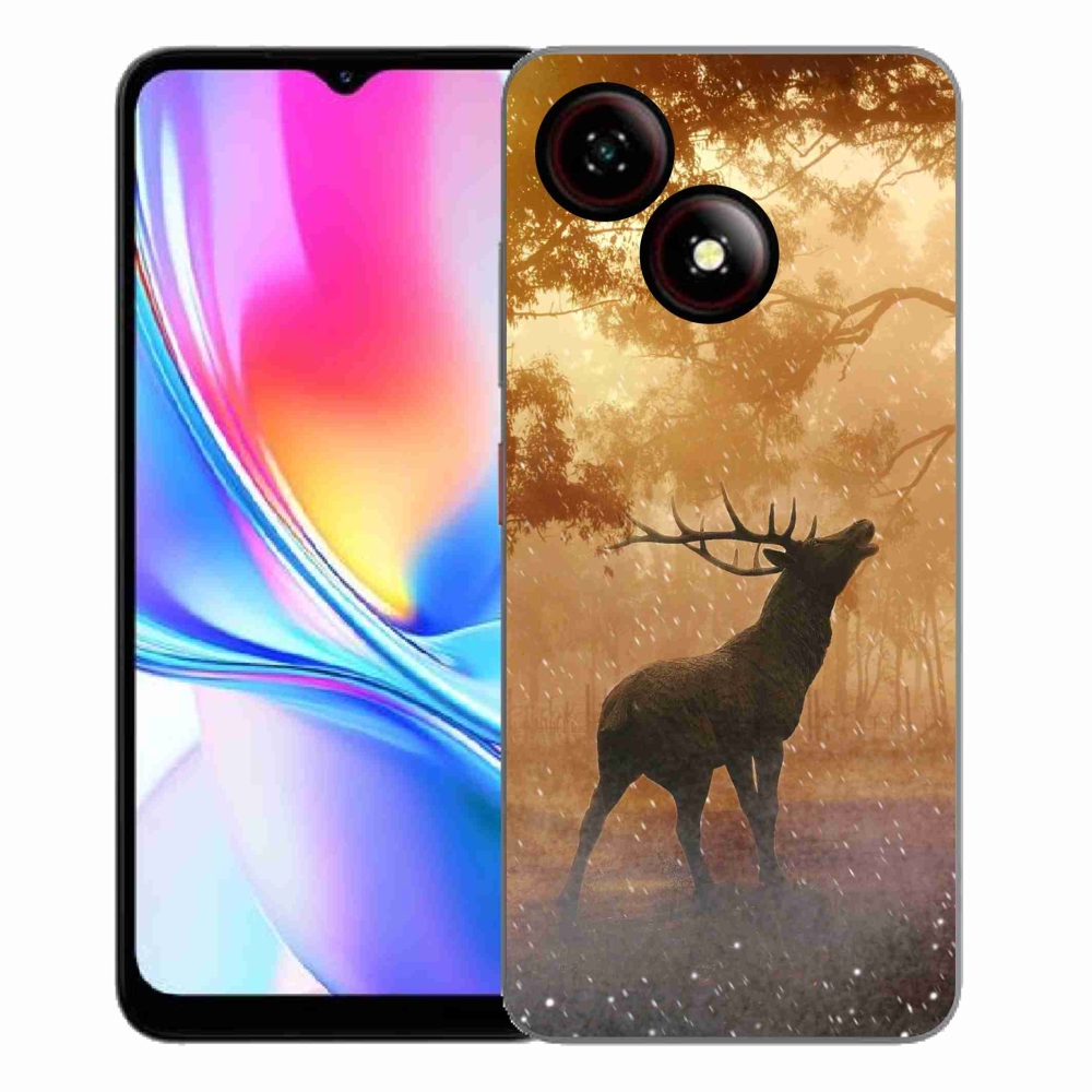 Gelový kryt mmCase na ZTE Blade A35E - jelen v říji
