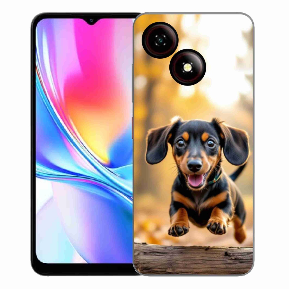 Gelový kryt mmCase na ZTE Blade A35E - jezevčík 2
