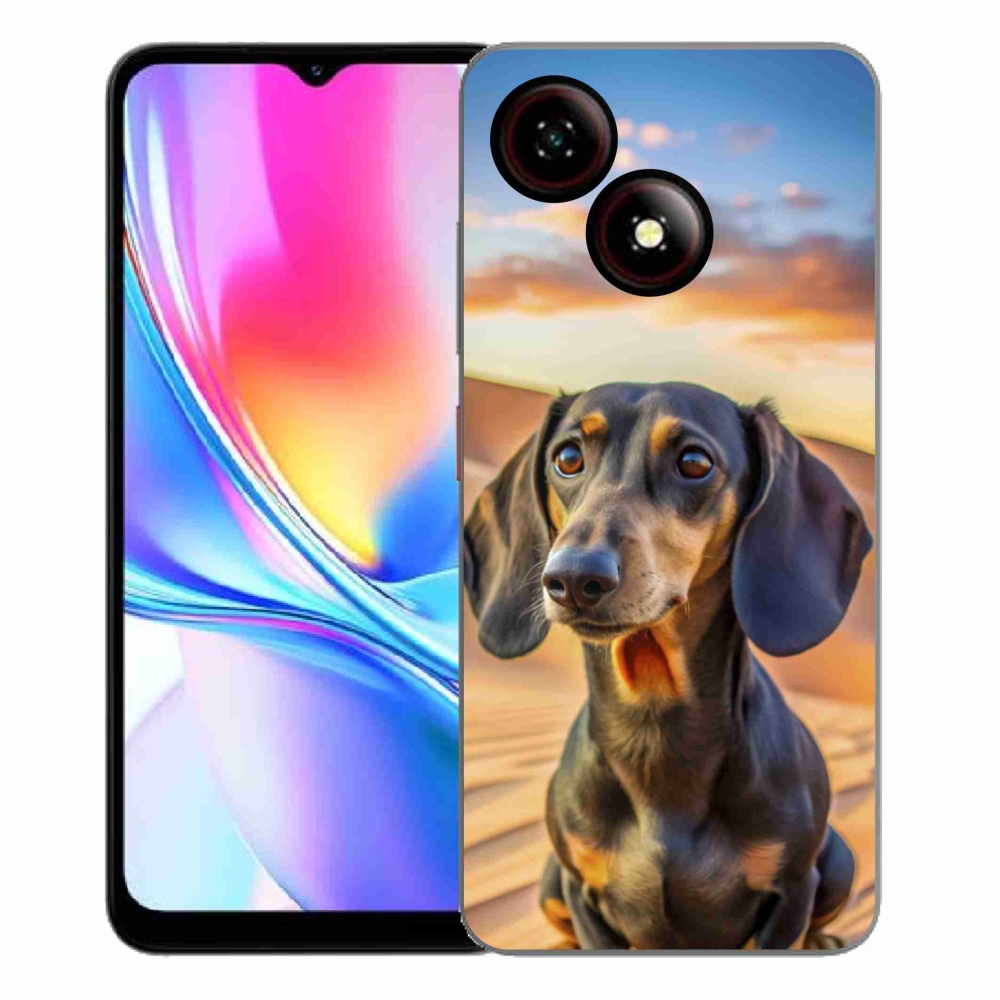 Gelový kryt mmCase na ZTE Blade A35E - jezevčík 3 
