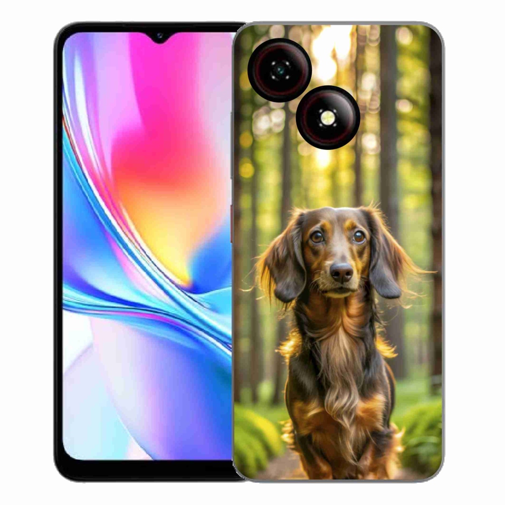Gelový kryt mmCase na ZTE Blade A35E - jezevčík 4