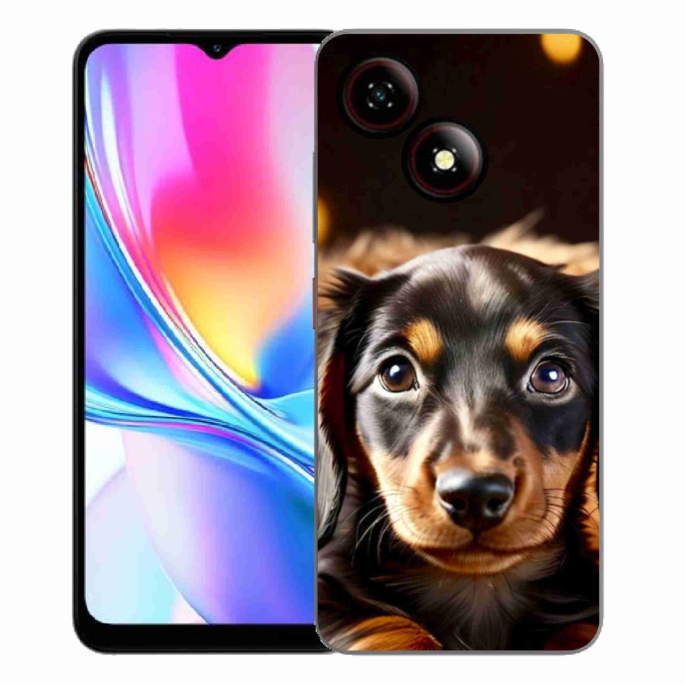 Gelový kryt mmCase na ZTE Blade A35E - jezevčík