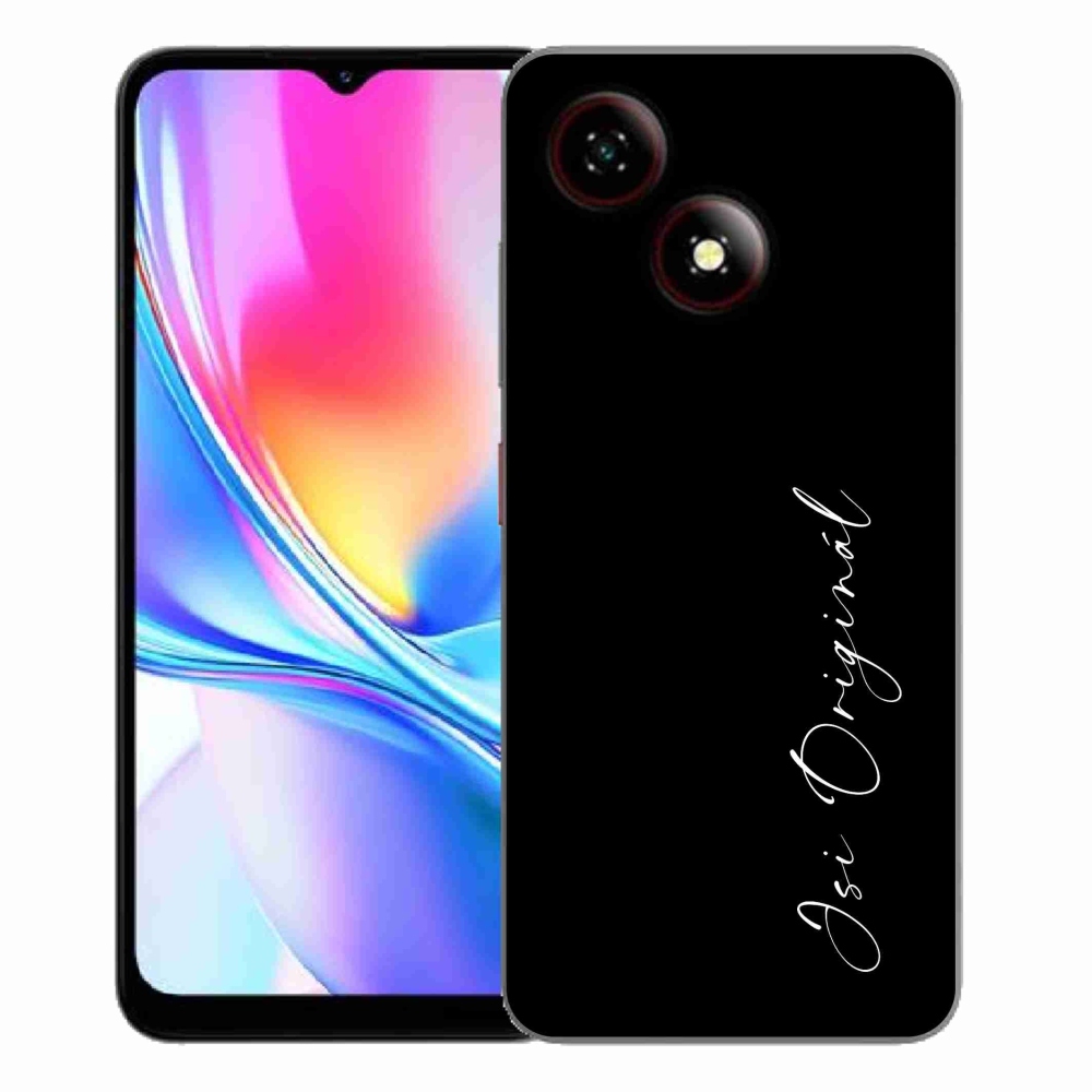 Gelový kryt mmCase na ZTE Blade A35E - jsi originál černé pozadí
