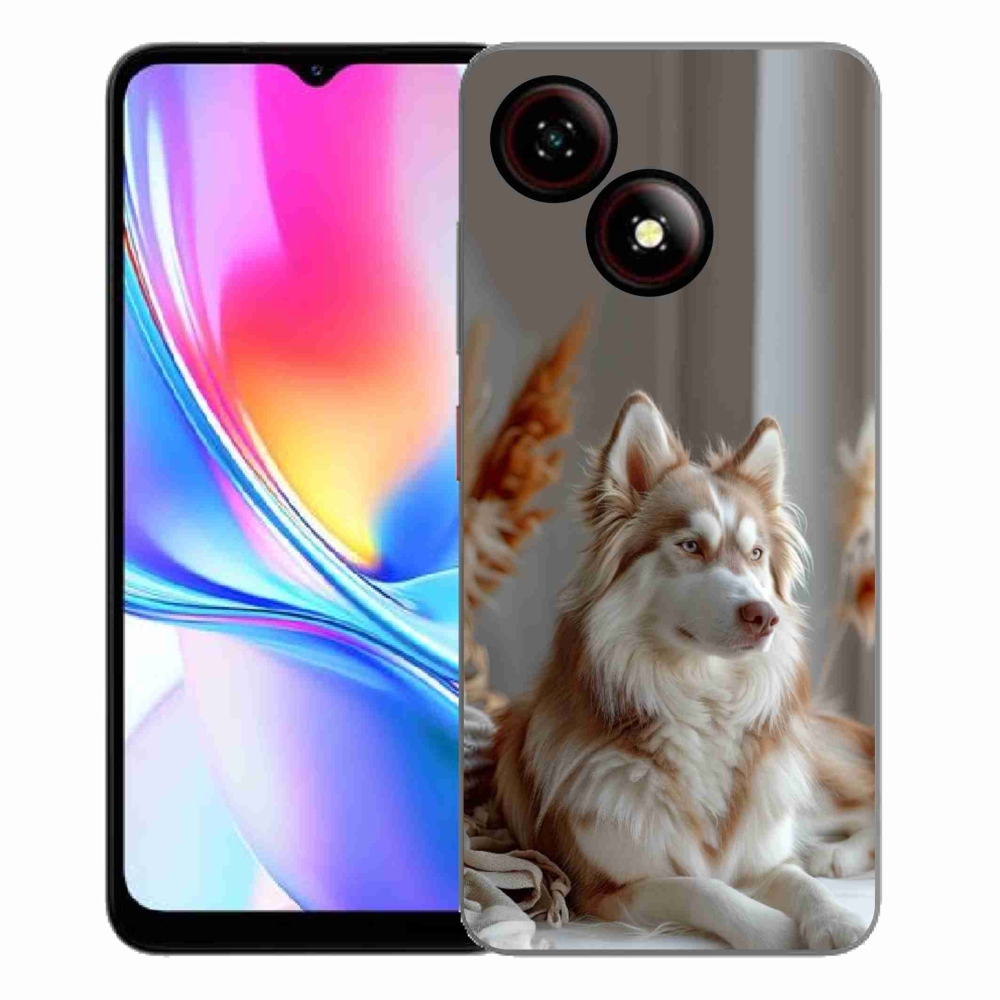 Gelový kryt mmCase na ZTE Blade A35E - klidný sibiřský husky