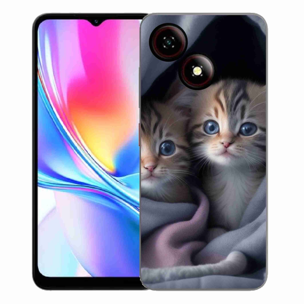 Gelový kryt mmCase na ZTE Blade A35E - kočičí duo 2