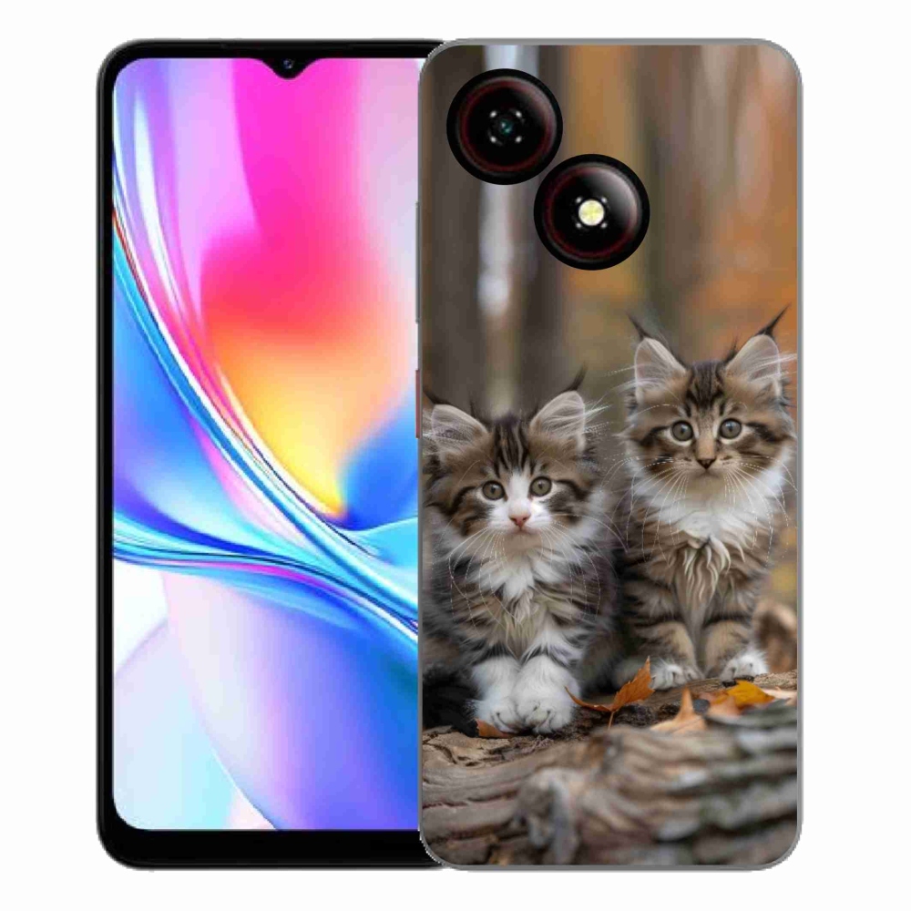 Gelový kryt mmCase na ZTE Blade A35E - kočičí duo 3