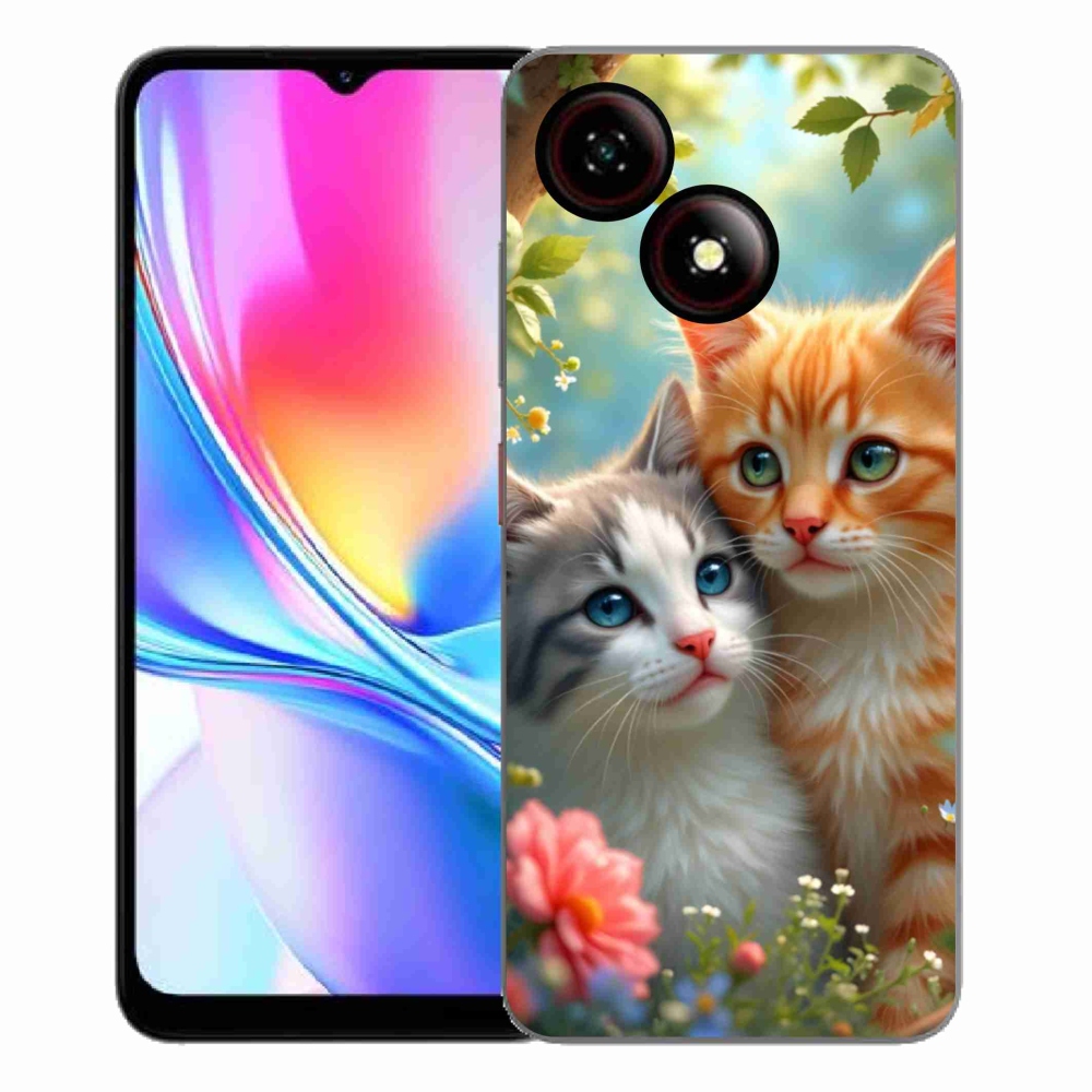 Gelový kryt mmCase na ZTE Blade A35E - kočičí láska 2