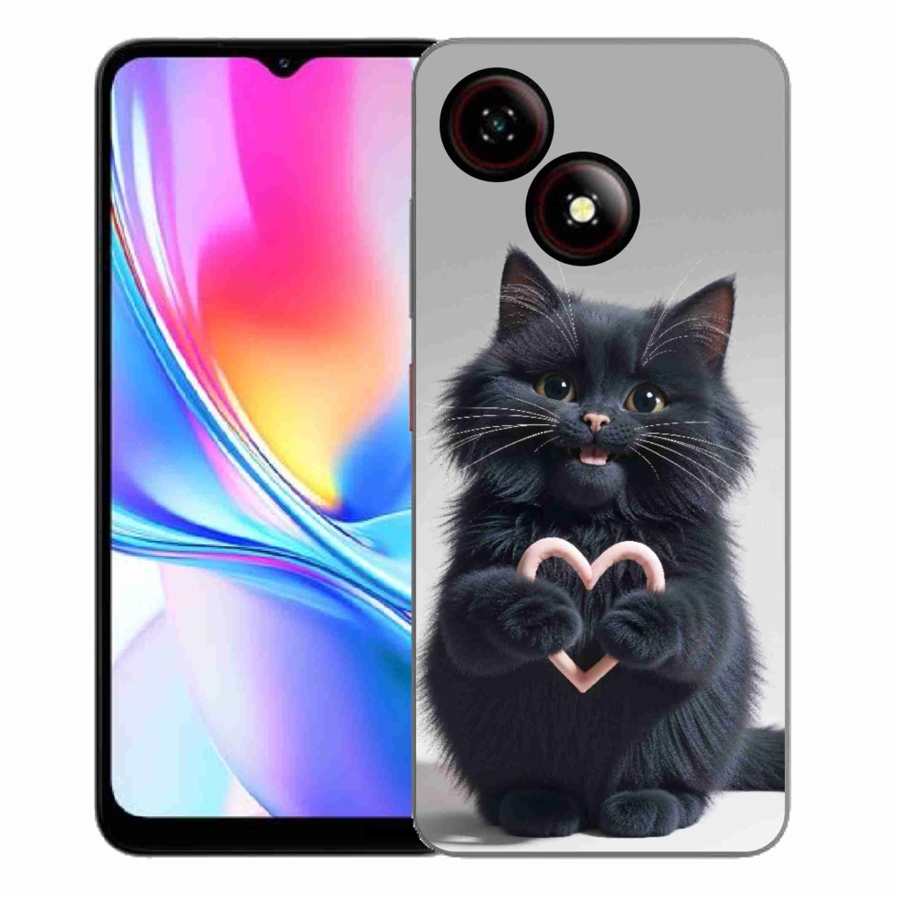 Gelový kryt mmCase na ZTE Blade A35E - kočičí láska 3