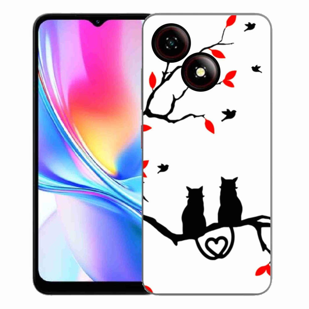 Gelový kryt mmCase na ZTE Blade A35E - kočičí láska