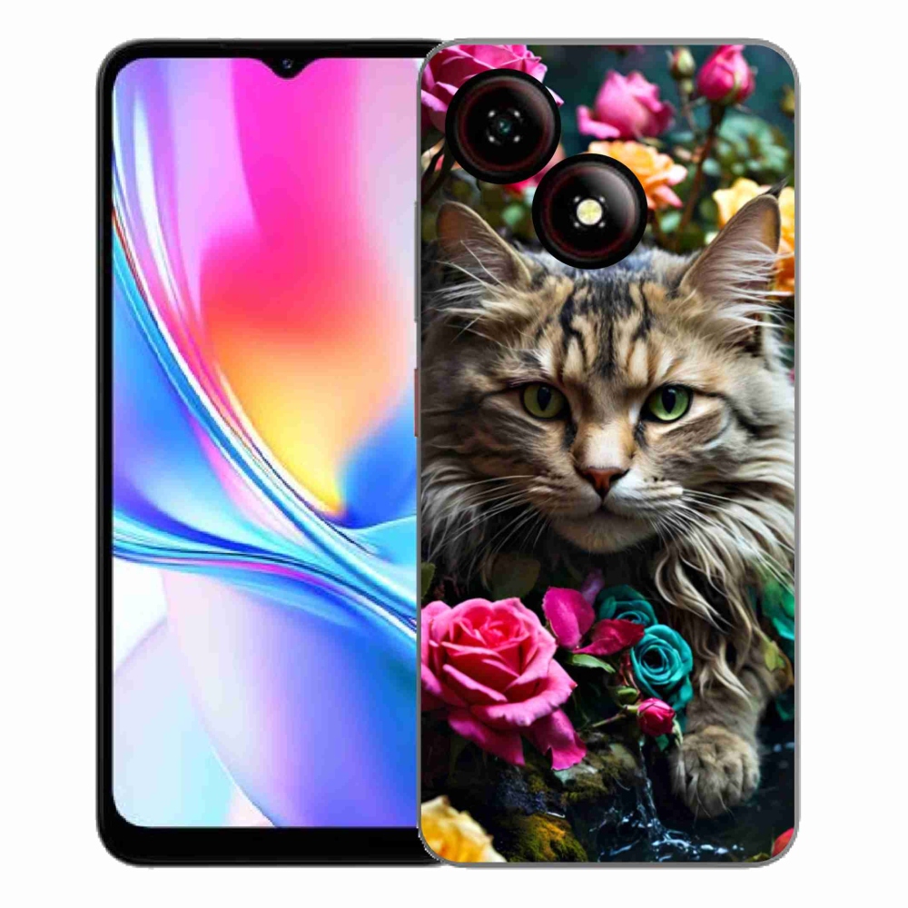 Gelový kryt mmCase na ZTE Blade A35E - kočíčí pohled 2