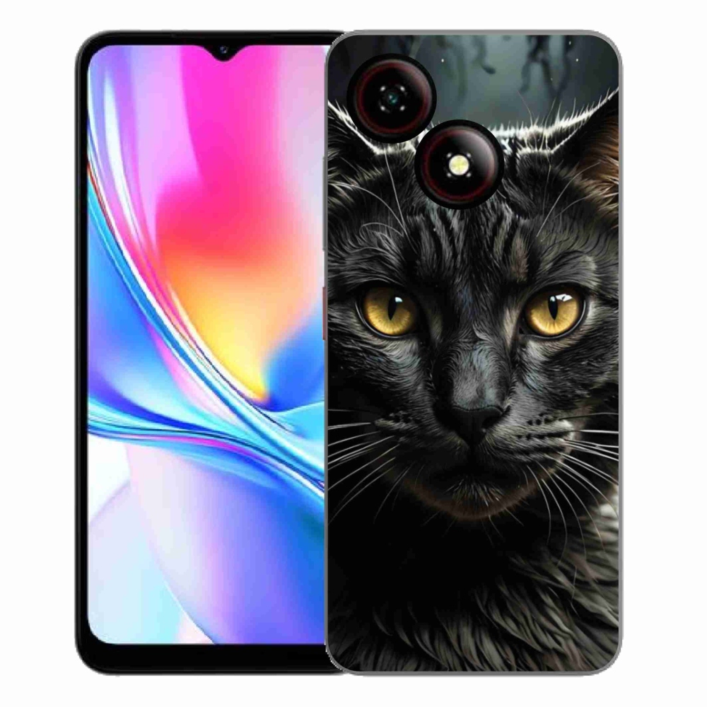 Gelový kryt mmCase na ZTE Blade A35E - kočičí pohled 3