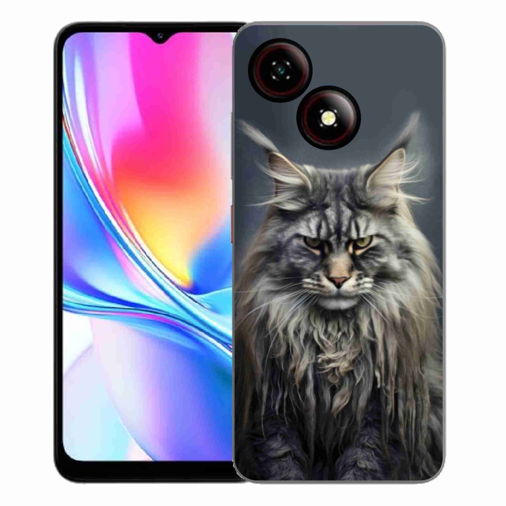 Gelový kryt mmCase na ZTE Blade A35E - kočíčí pohled 4