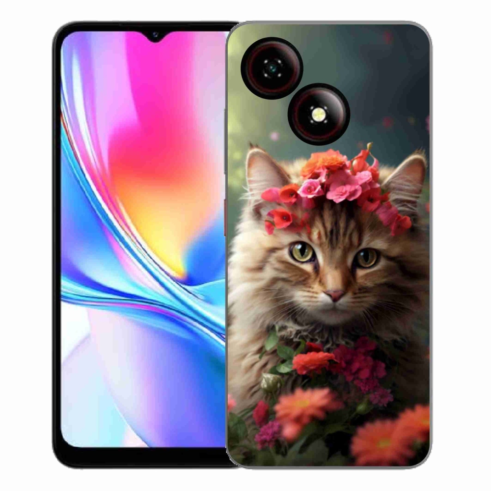 Gelový kryt mmCase na ZTE Blade A35E - kočíčí princezna