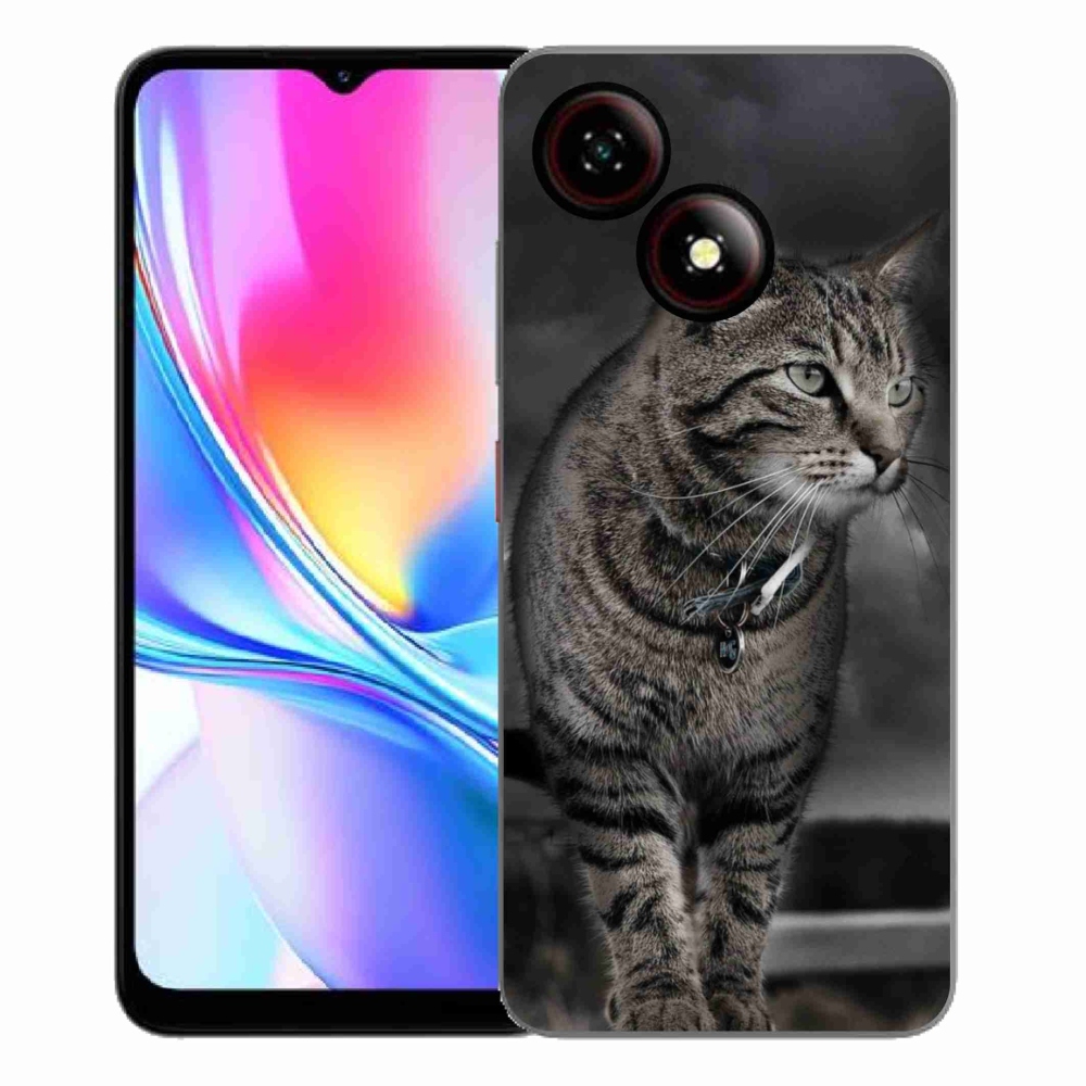 Gelový kryt mmCase na ZTE Blade A35E - kočka