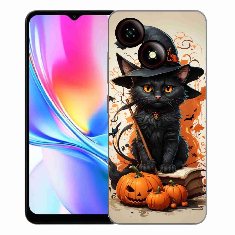 Gelový kryt mmCase na ZTE Blade A35E - kocour čaroděj