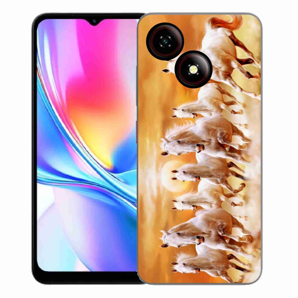 Gelový kryt mmCase na ZTE Blade A35E - koně 2