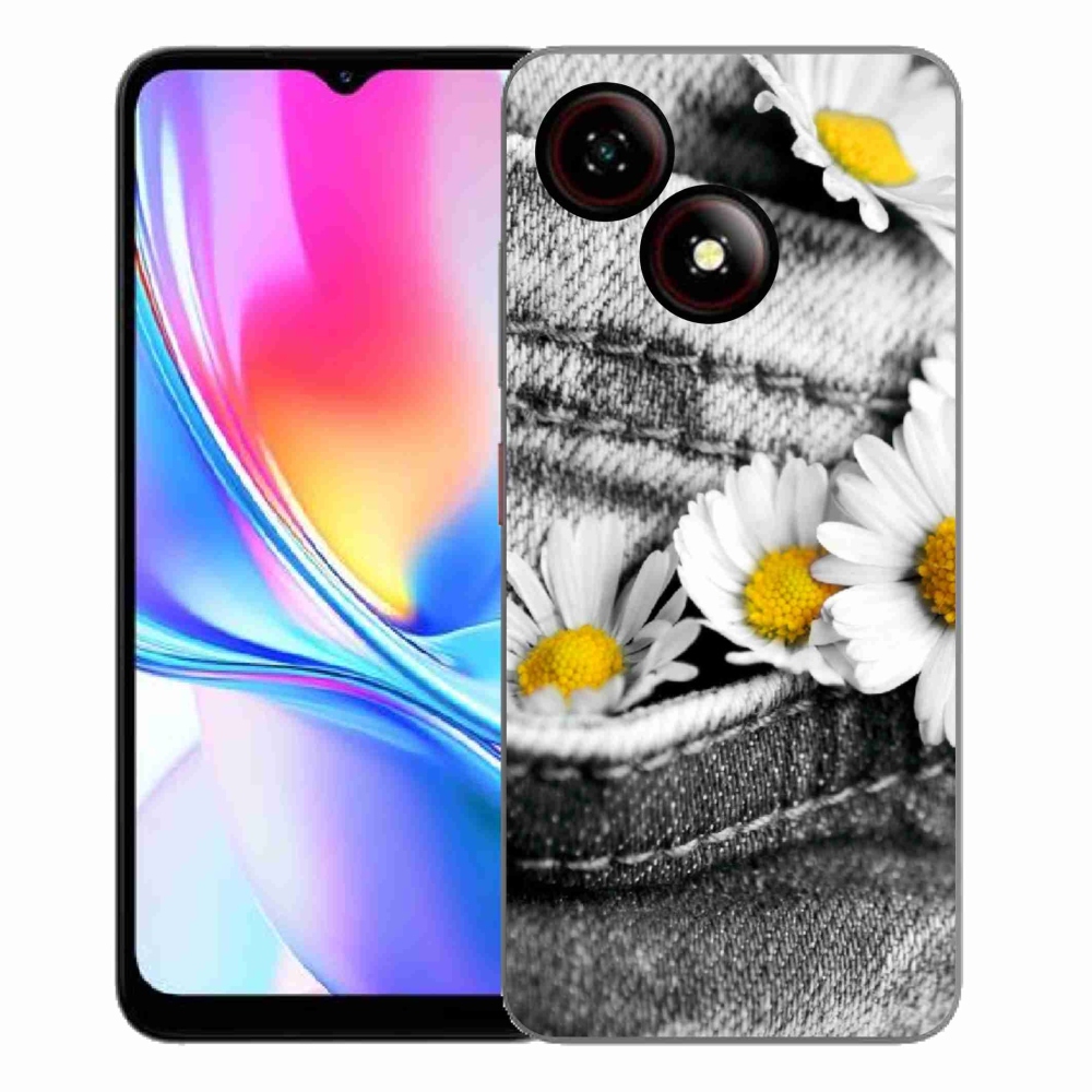 Gelový kryt mmCase na ZTE Blade A35E - kopretiny