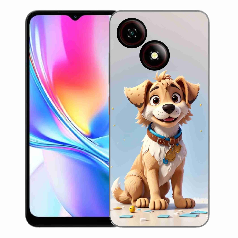Gelový kryt mmCase na ZTE Blade A35E - kreslené štěně