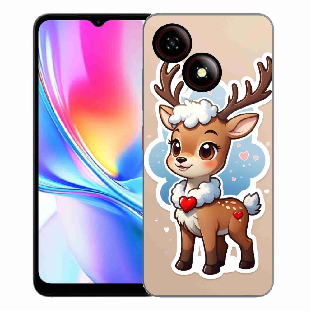 Gelový kryt mmCase na ZTE Blade A35E - kreslený sob
