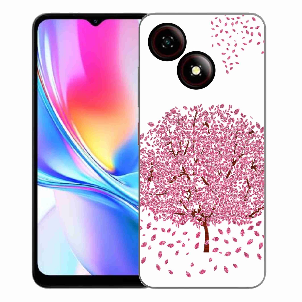 Gelový kryt mmCase na ZTE Blade A35E - kreslený strom s listy