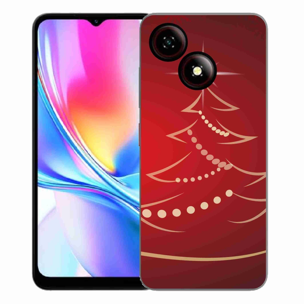 Gelový kryt mmCase na ZTE Blade A35E - kreslený vánoční stromek