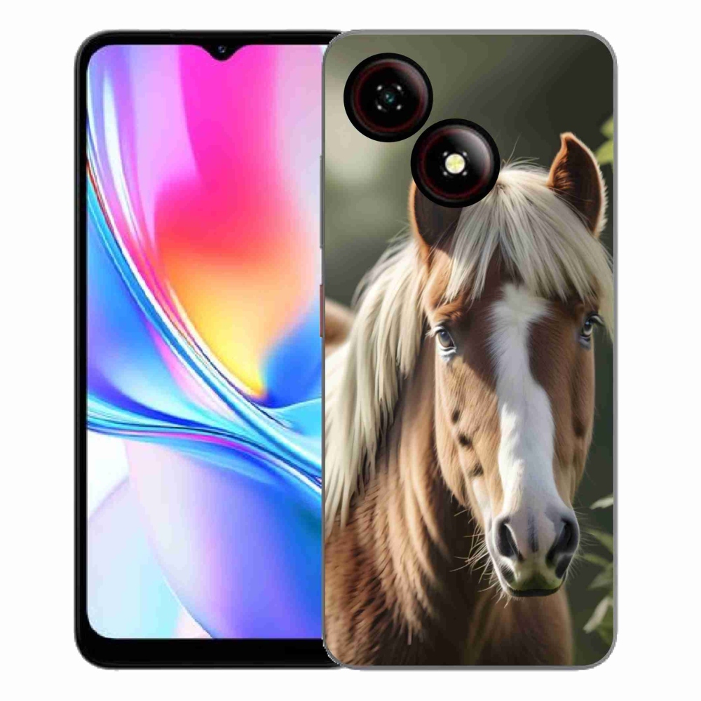 Gelový kryt mmCase na ZTE Blade A35E - kůň se světlou hřívou