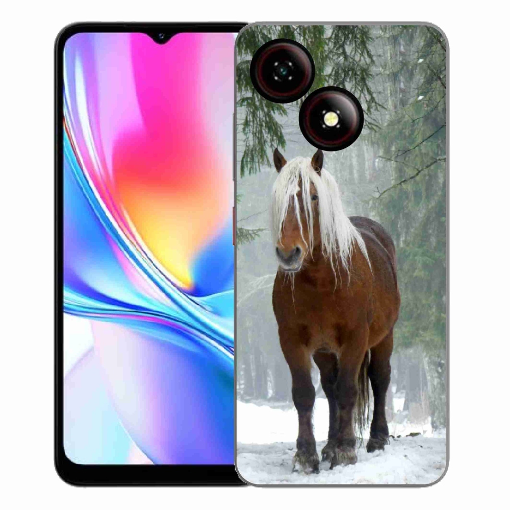 Gelový kryt mmCase na ZTE Blade A35E - kůň v lese