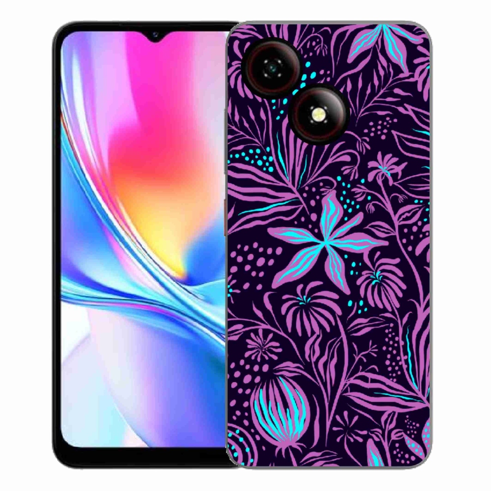 Gelový kryt mmCase na ZTE Blade A35E - květiny 2