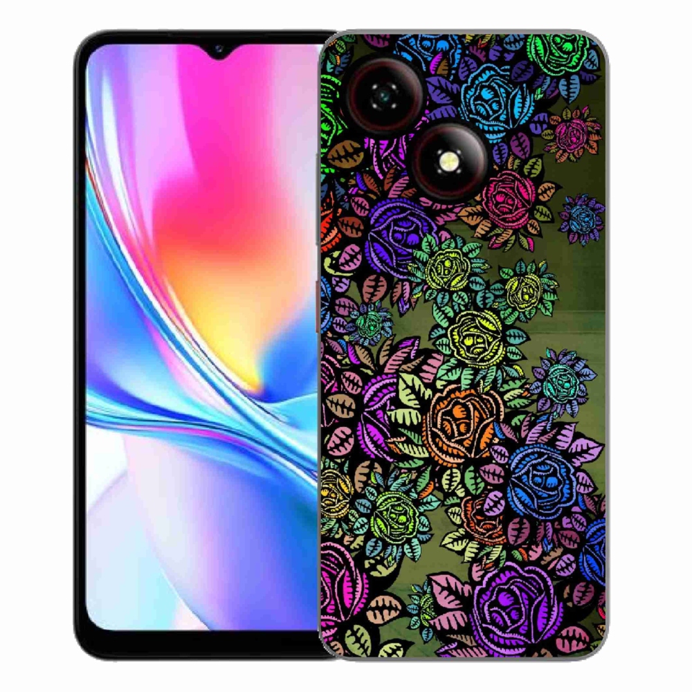 Gelový kryt mmCase na ZTE Blade A35E - květiny 6