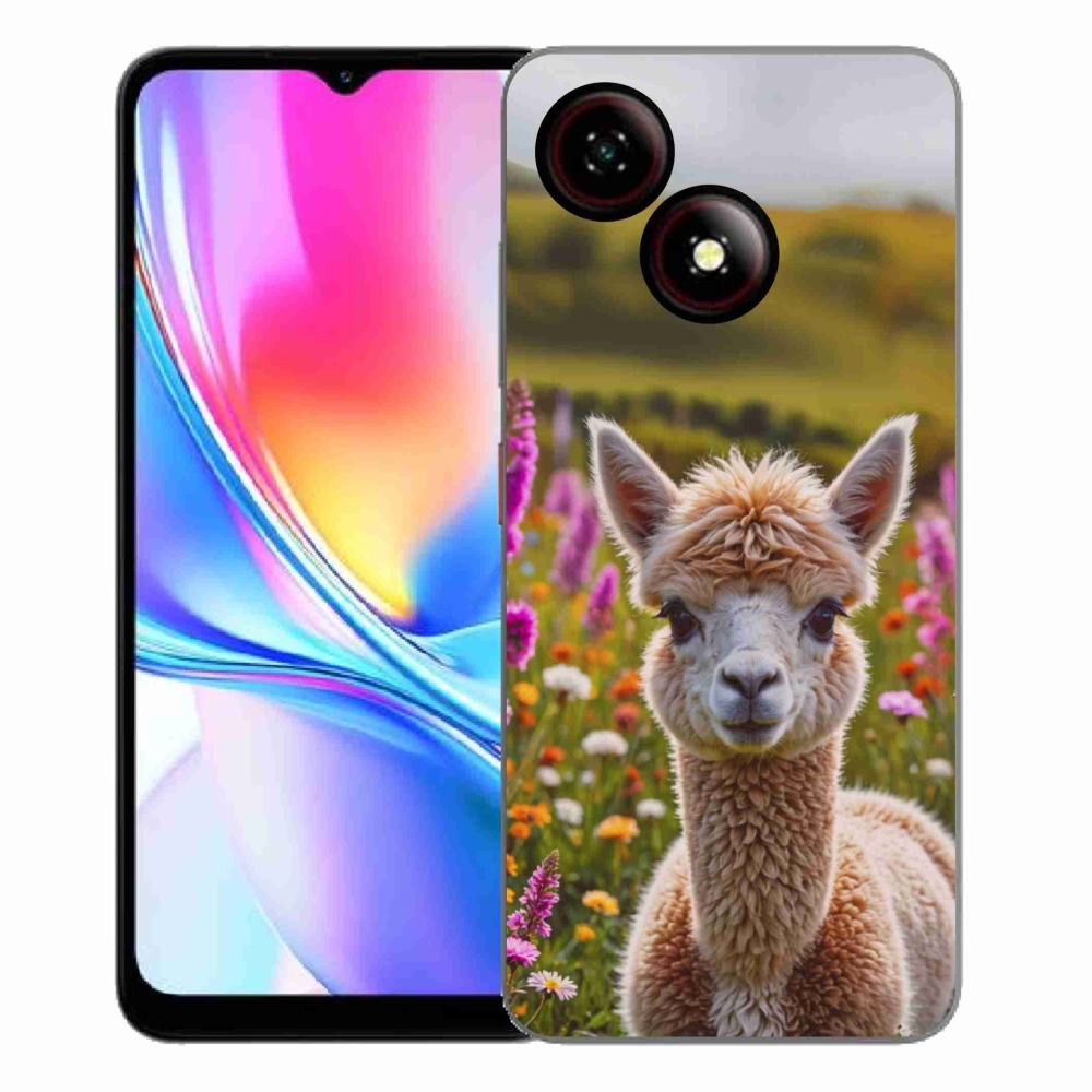 Gelový kryt mmCase na ZTE Blade A35E - lama na louce