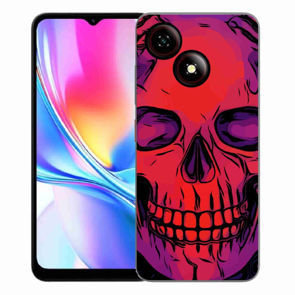 Gelový kryt mmCase na ZTE Blade A35E - lebka