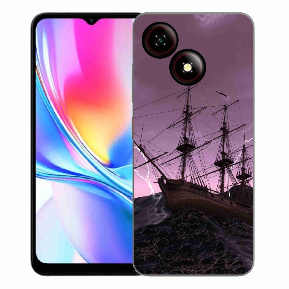 Gelový kryt mmCase na ZTE Blade A35E - loď v bouři