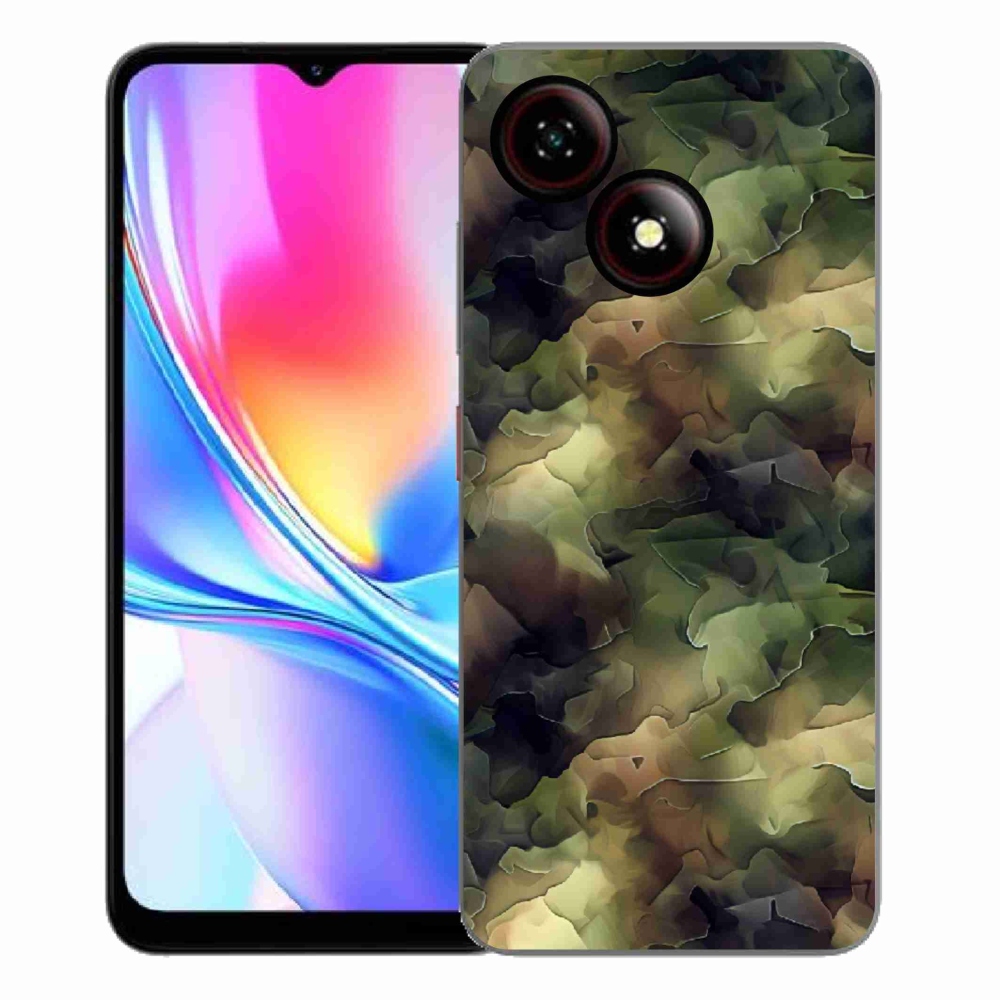 Gelový kryt mmCase na ZTE Blade A35E - maskáčový vzor 10