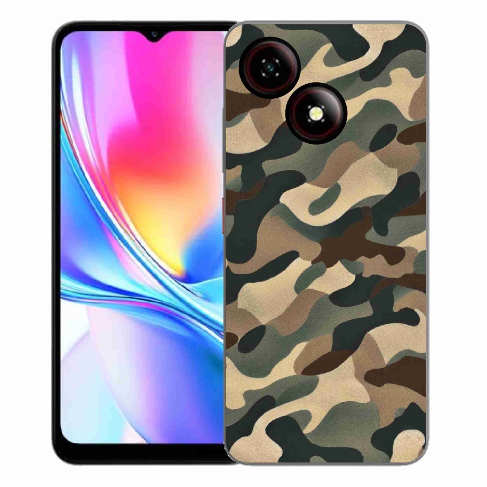 Gelový kryt mmCase na ZTE Blade A35E - maskáčový vzor 11
