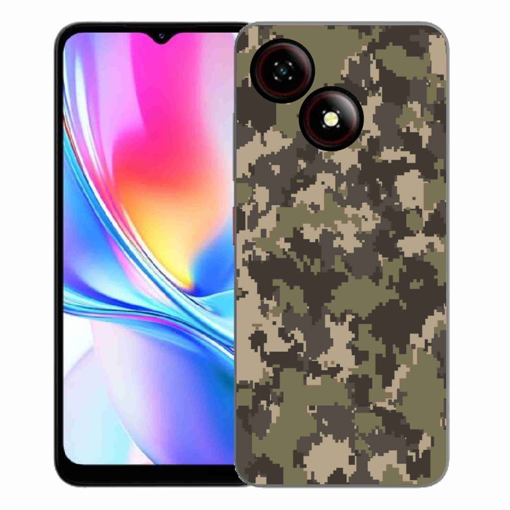 Gelový kryt mmCase na ZTE Blade A35E - maskáčový vzor 12